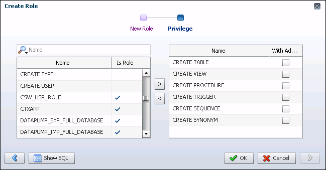 Description of exp_create_role_privs.gif follows Description of exp_create_role_privs.gif follows