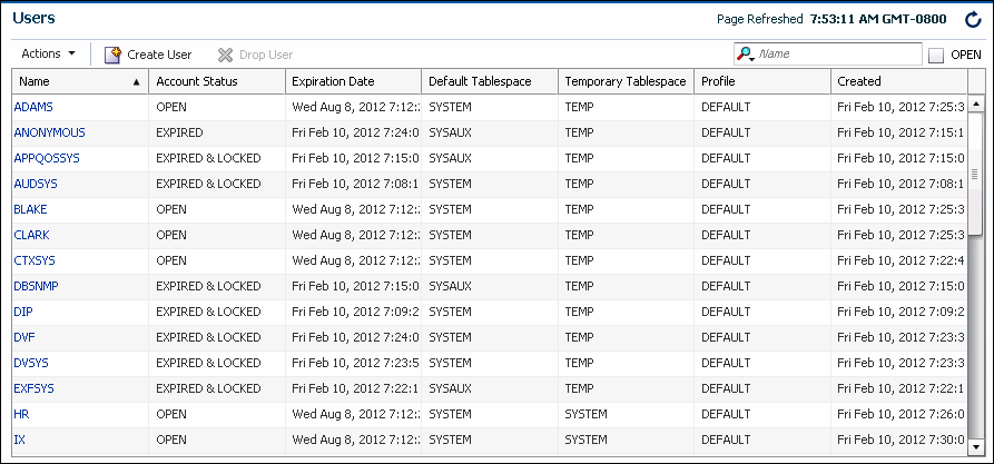 Description of exp_users_page.gif follows Description of exp_users_page.gif follows