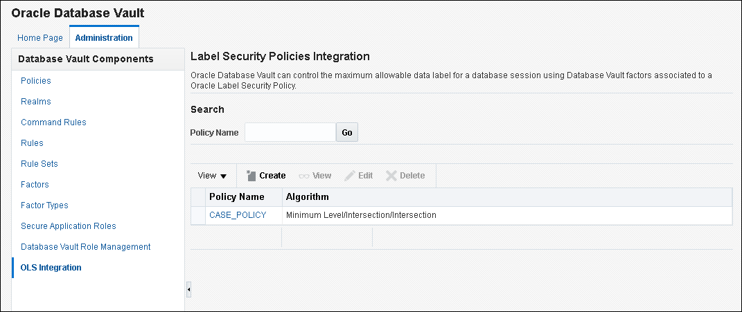 Description of ols_policies_integration122.png follows Description of ols_policies_integration122.png follows