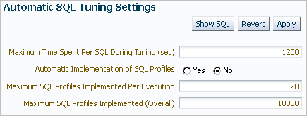 Description of auto_sql_tuning_settings.gif follows Description of auto_sql_tuning_settings.gif follows