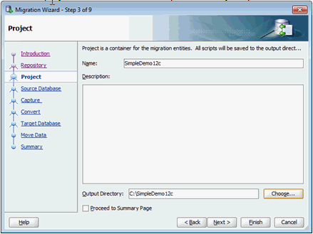 Specifying Project Name and Output Directory Specifying Project Name and Output Directory