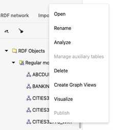 RDF Navigator - Context Menu